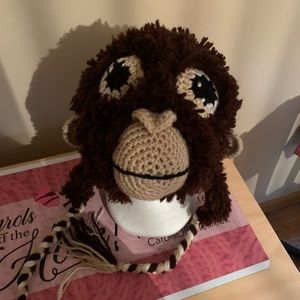 Gorilla /Ape/monkey hat hand crochet